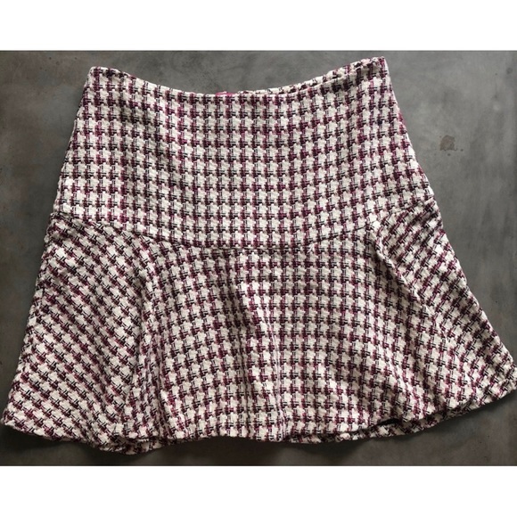 Anthropologie Bobbie Plaid Flounced Mini Skirt EUC - SZ 14 - Picture 6 of 16